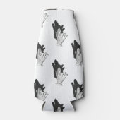 ハンドシルエットウルフ ボトルクーラー (正面)