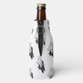 ハンドシルエットウルフ ボトルクーラー (ボトル裏面)
