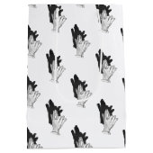 ハンドシルエットウルフ ミディアムペーパーバッグ (裏面)