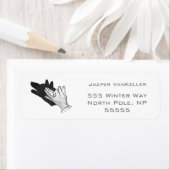 ハンドシルエットウルフ ラベル (インサイチュ)