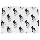 ハンドシルエットウルフ ラージペーパーバッグ (正面)