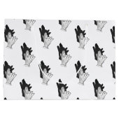 ハンドシルエットウルフ ラージペーパーバッグ (裏面)