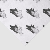 ハンドシルエットウルフ 薄葉紙 (詳細)