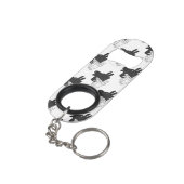 ハンドシルエットビリーヤギ灰色 キーホルダー栓抜き (裏面アングル)