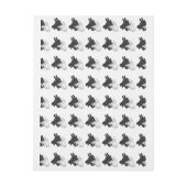 ハンドシルエットビリーヤギ灰色 ラップアラウンド宛名ラベル (シート)