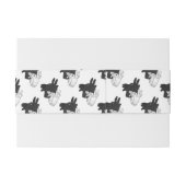 ハンドシルエットビリーヤギ灰色 招待状ベリーバンド (裏面例)