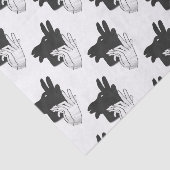 ハンドシルエットビリーヤギ灰色 薄葉紙 (詳細)