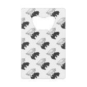 ハンドシルエットベアーカブ クレジットカード栓抜き (正面)