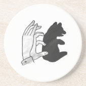 ハンドシルエットベアーカブ コースター (正面)