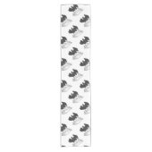 ハンドシルエットベアーカブ ショートテーブルランナー (正面)