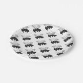 ハンドシルエットベアーカブ ペーパープレート (アングル)