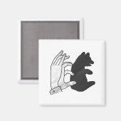 ハンドシルエットベアーカブ マグネット (正面/裏面)