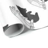 ハンドシルエットベアーカブ ラッピングペーパー (ロールコーナー)