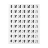 ハンドシルエットベアーカブ ラップアラウンド宛名ラベル (シート)