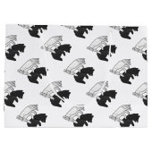 ハンドシルエットベアーカブ ラージペーパーバッグ (裏面)