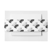 ハンドシルエットベアーカブ 招待状ベリーバンド (正面例)