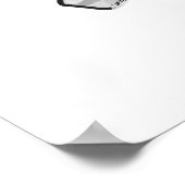 ハンドシルエットベアーキューブブラウン ポスター (角)