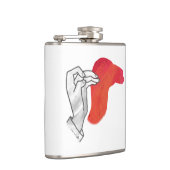 ハンドシルエットラクダ赤 フラスク (右)