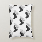 ハンドシルエットラクダ アクセントクッション (正面(垂直))