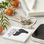 ハンドシルエットラクダ キーホルダー (正面右)