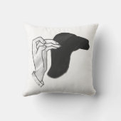 ハンドシルエットラクダ クッション (裏面)