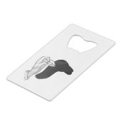 ハンドシルエットラクダ クレジットカード栓抜き (裏面アングル)