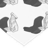 ハンドシルエットラクダ ショートテーブルランナー (コーナー)