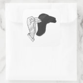 ハンドシルエットラクダ スクエアシール (バッグ)