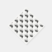 ハンドシルエットラクダ スタンダードカクテルナプキン (角)