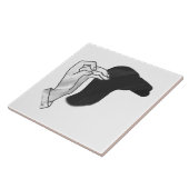 ハンドシルエットラクダ タイル (側面)