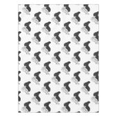 ハンドシルエットラクダ テーブルクロス (正面)