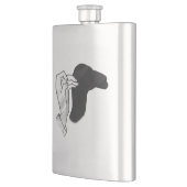 ハンドシルエットラクダ フラスク (左)