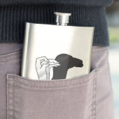 ハンドシルエットラクダ フラスク (インサイチュ)