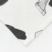 ハンドシルエットラクダ フリースブランケット (角)