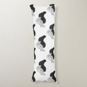 ハンドシルエットラクダ ボディピロー (正面縦)