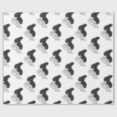 ハンドシルエットラクダ ラッピングペーパー (フラット)