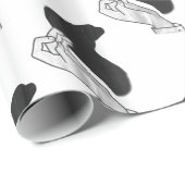 ハンドシルエットラクダ ラッピングペーパー (ロールコーナー)