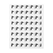 ハンドシルエットラクダ ラップアラウンド宛名ラベル (シート)