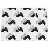 ハンドシルエットラクダ ラージペーパーバッグ (裏面)