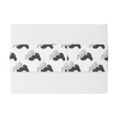 ハンドシルエットラクダ 招待状ベリーバンド (裏面例)