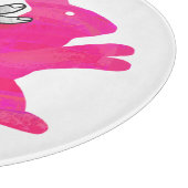 ハンドシルエットラビットピンク カッティングボード (角)