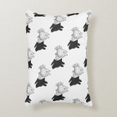 ハンドシルエット犬 アクセントクッション (正面(垂直))