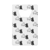 ハンドシルエット犬 クレジットカード栓抜き (正面)