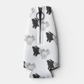 ハンドシルエット犬 ボトルクーラー (裏面)