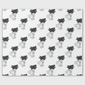 ハンドシルエット犬 ラッピングペーパー (フラット)