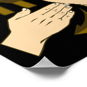 ハンドジェスチャーろう聴力低下認識度12 ポスター (角)