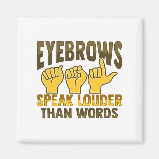 ハンドジェスチャーろう聴力低下認識度5 マグネット (正面)