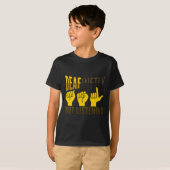 ハンドジェスチャーろう難聴認識度7 Tシャツ (正面フル)