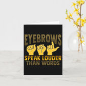 ハンドジェストチャー 聴覚障害 難聴 Awareness 5 カード (黄色い花)