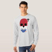 ハンドスカルオランダ長袖TシャツB2 Tシャツ (正面フル)